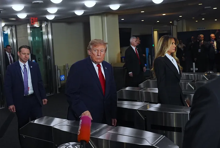Trump confronts CNN reporter at UN as media access fight intensifies
