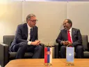 Madaxweyne Xasan Sheekh oo Madaxweynaha Serbia Kula Kulmay Shirka 81-aad ee Golaha Guud ee QM