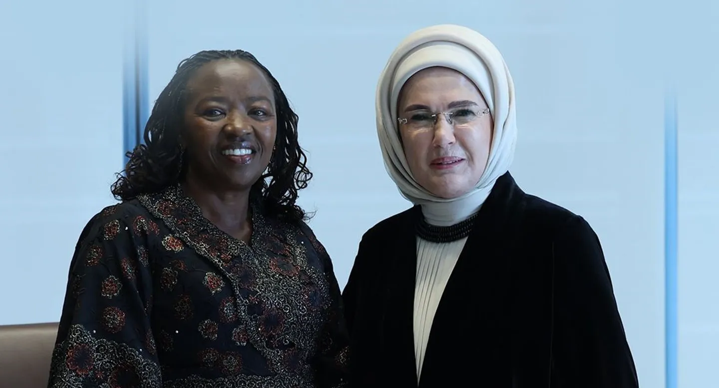 Emine Erdogan meets Kenya’s First Lady Rachel Ruto in New York