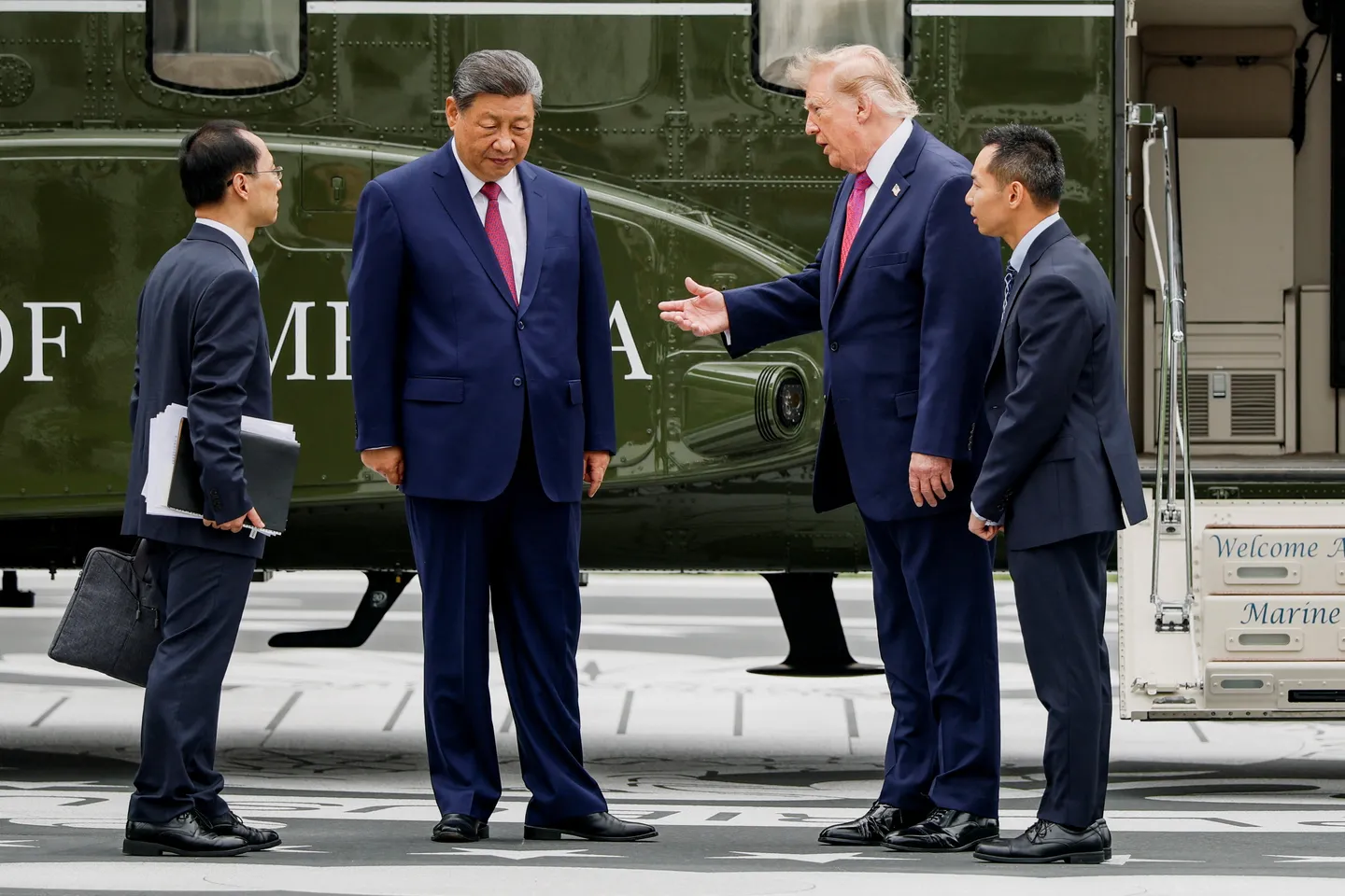 China's Xi urges US, Iran return to negotiations as Trump hails 'great meeting'