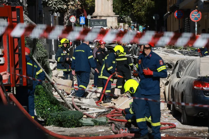 One dead, five missing after explosion destroys building in Athens