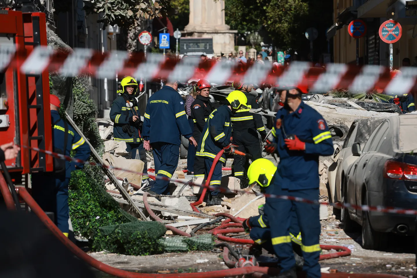 One dead, five missing after explosion destroys building in Athens