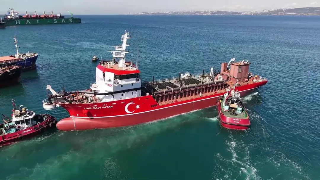 Turkiyaning ilk milliy va mahalliy qidiruv kemasi suvga tushirildi