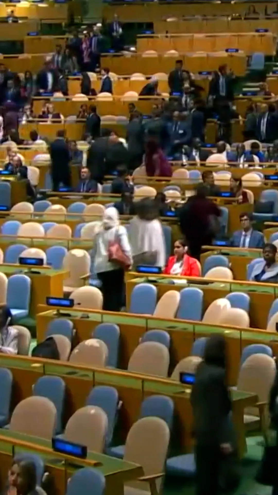 Mayoritas delegasi walk out dan mencemooh saat Netanyahu berpidato di PBB