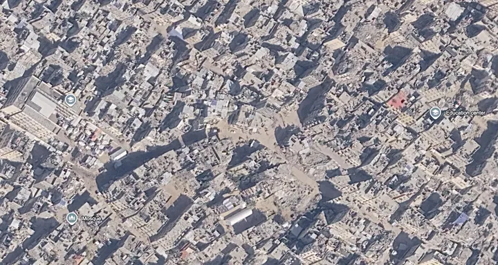 Des images satellites révèlent des quartiers résidentiels entiers rasés à Gaza