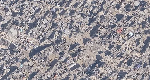 Des images satellites révèlent des quartiers résidentiels entiers rasés à Gaza