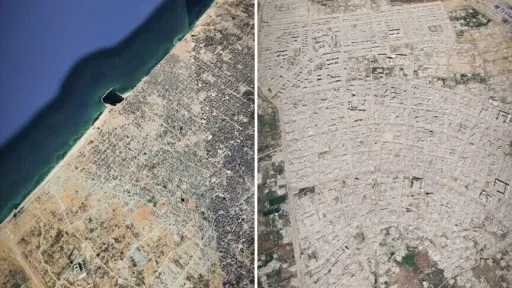 Satelitski snimci otkrivaju ogromna razaranja širom Gaze nakon izraelskog genocida