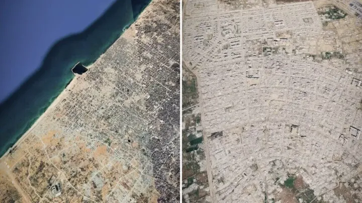 Satelitski snimci otkrivaju ogromna razaranja širom Gaze nakon izraelskog genocida