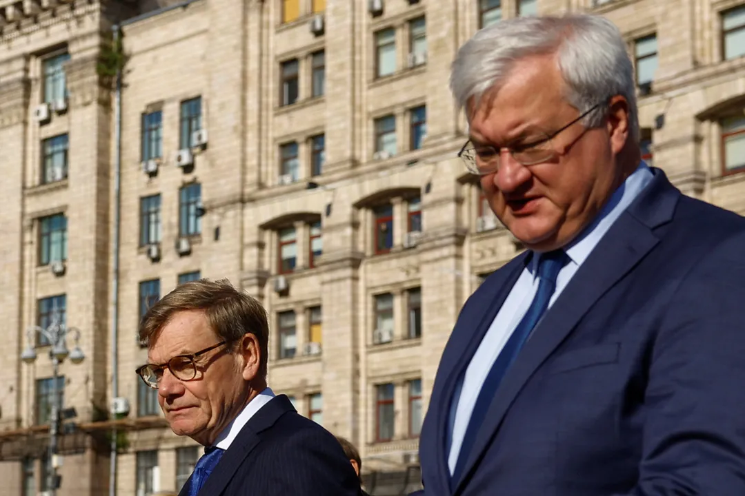Szefowie dyplomacji Ukrainy i Niemiec rozmawiali o zwiększeniu presji na Rosję