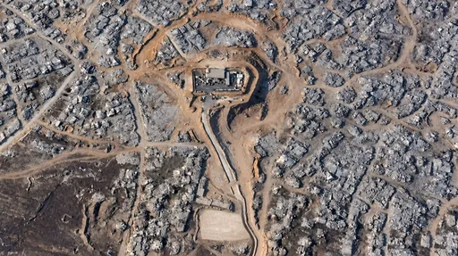 Масштабы разрушений в Газе отразились на снимках Google Maps