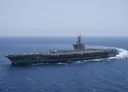 Two US Navy aviators safely recovered after aircraft mishap on USS Dwight D Eisenhower