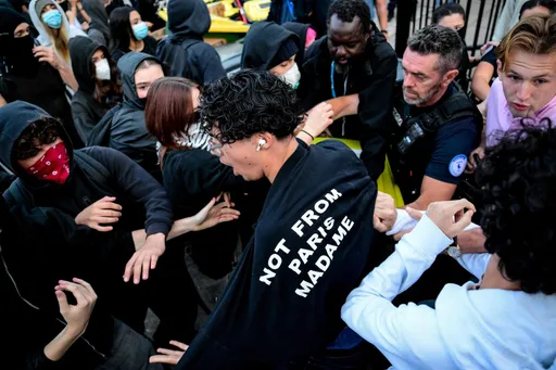 French high schools blocked as student protests escalate, police fire tear gas