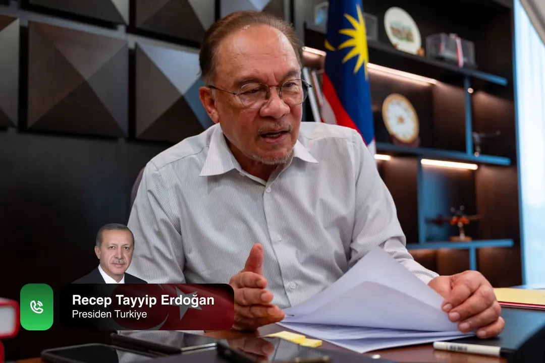 Erdogan sampaikan takziah kepada Anwar, keluarga Dr Mahathir