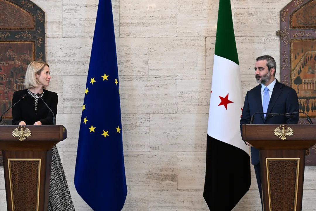 الشيباني يطالب الاتحاد الأوروبي بموقف حازم إزاء الاعتداءات الإسرائيلية على سوريا