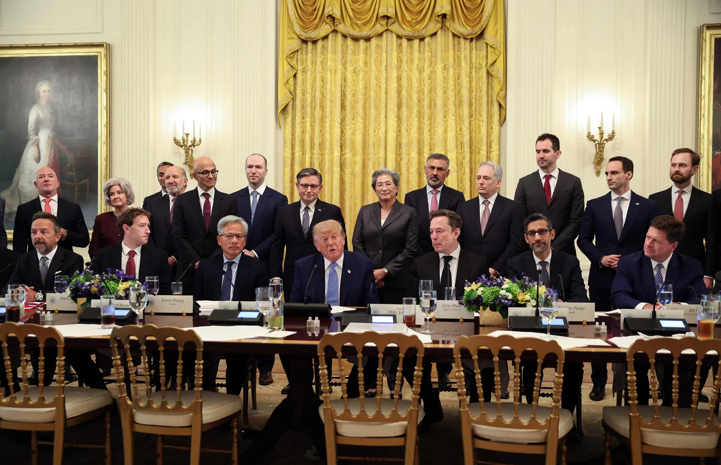 Trump rejects government AI guardrails at lunch with Amodei, Brockman, Musk and other tech chiefs