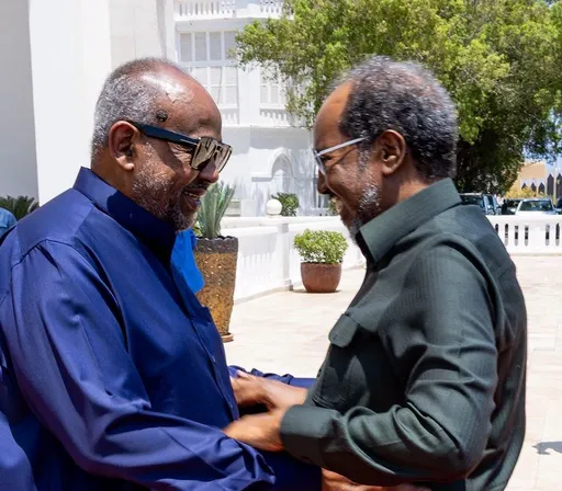 Madaxweynaha Soomaaliya oo wada-hadallo la yeeshay dhiggiisa Jabuuti