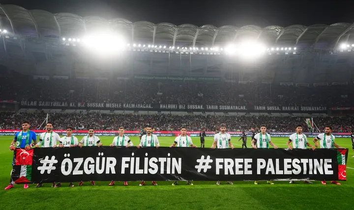 Erdogan praises Türkiye-Palestine solidarity following Konya friendly football match