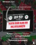 Turkse supporters hekelen Israëlische oorlogsmisdaden tijdens wedstrijd Palestina-Konyaspor