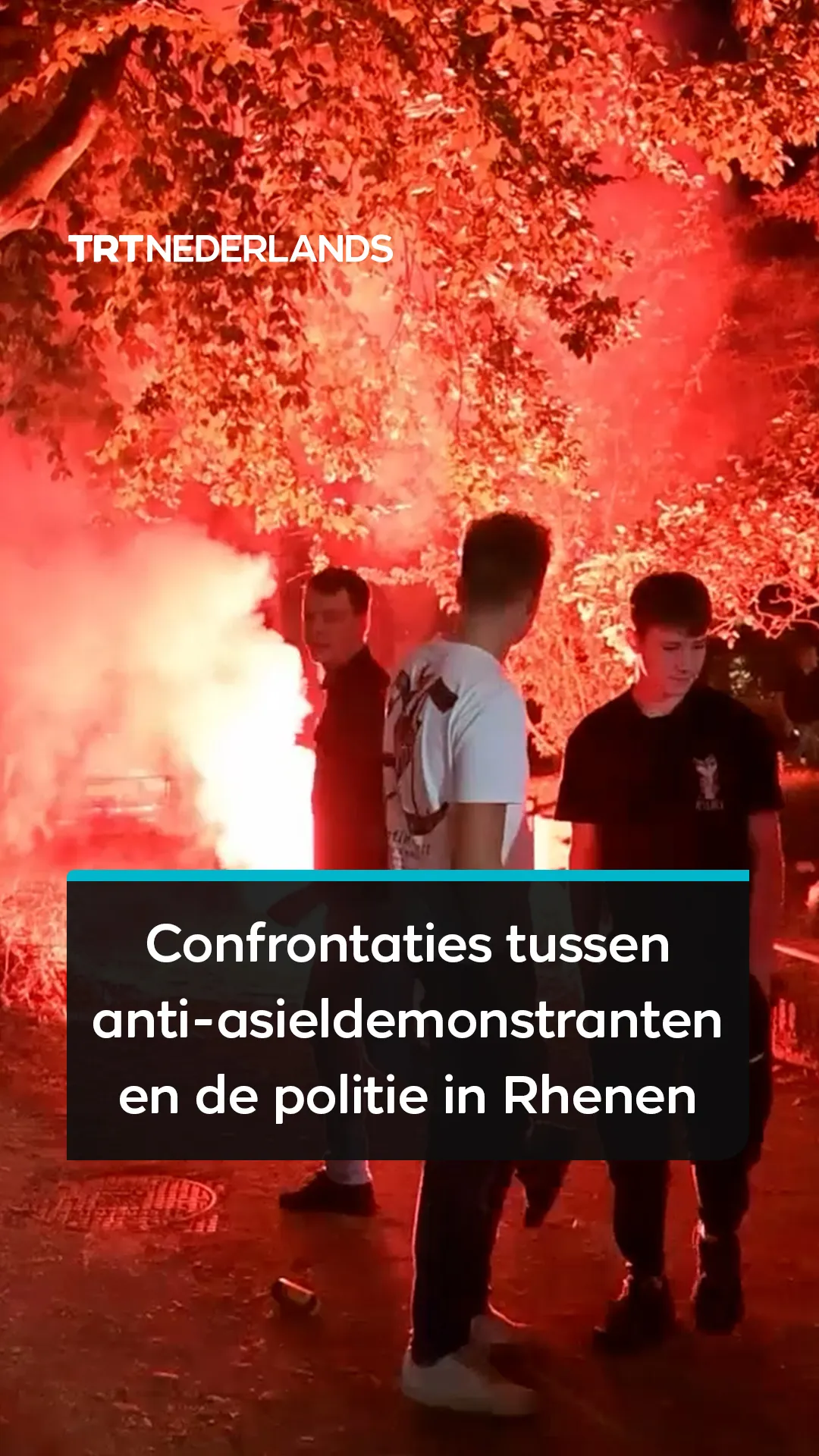 In Rhenen braken confrontaties uit tussen anti-asieldemonstranten en de politie