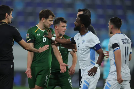 UEFA probes Israeli player for allegedly spitting at Ireland coach