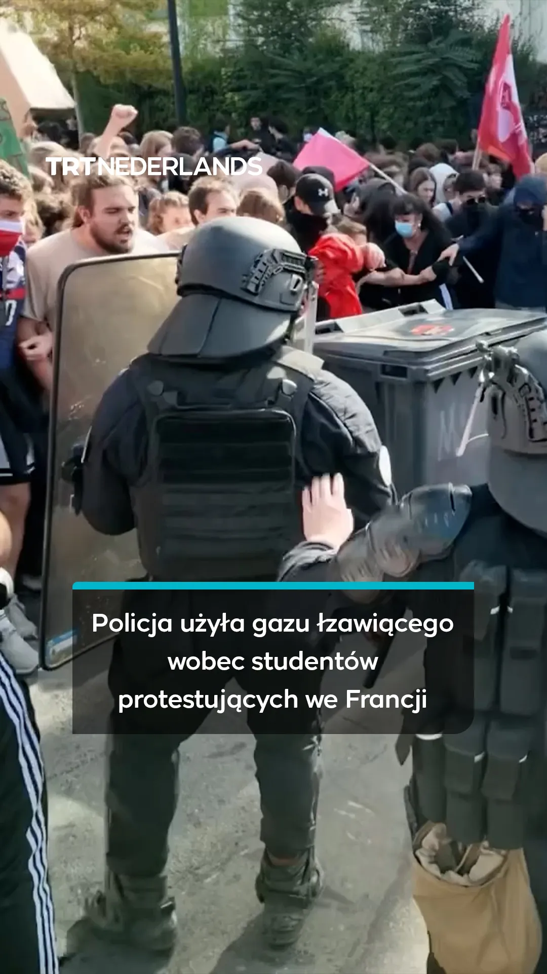 Policja użyła gazu łzawiącego wobec studentów protestujących we Francji