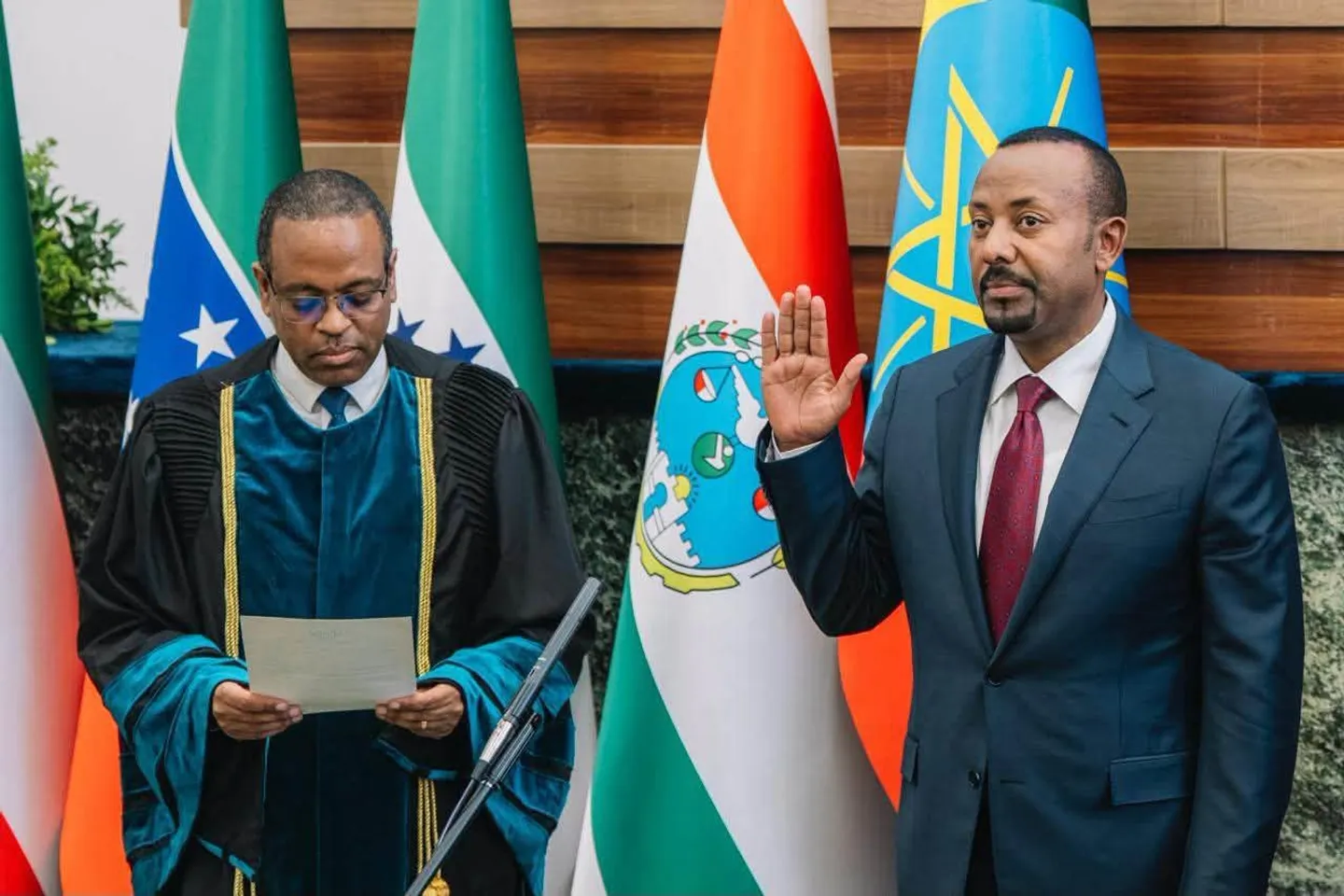 Ethiopia's PM Abiy Ahmed sworn in for second term after election landslide win