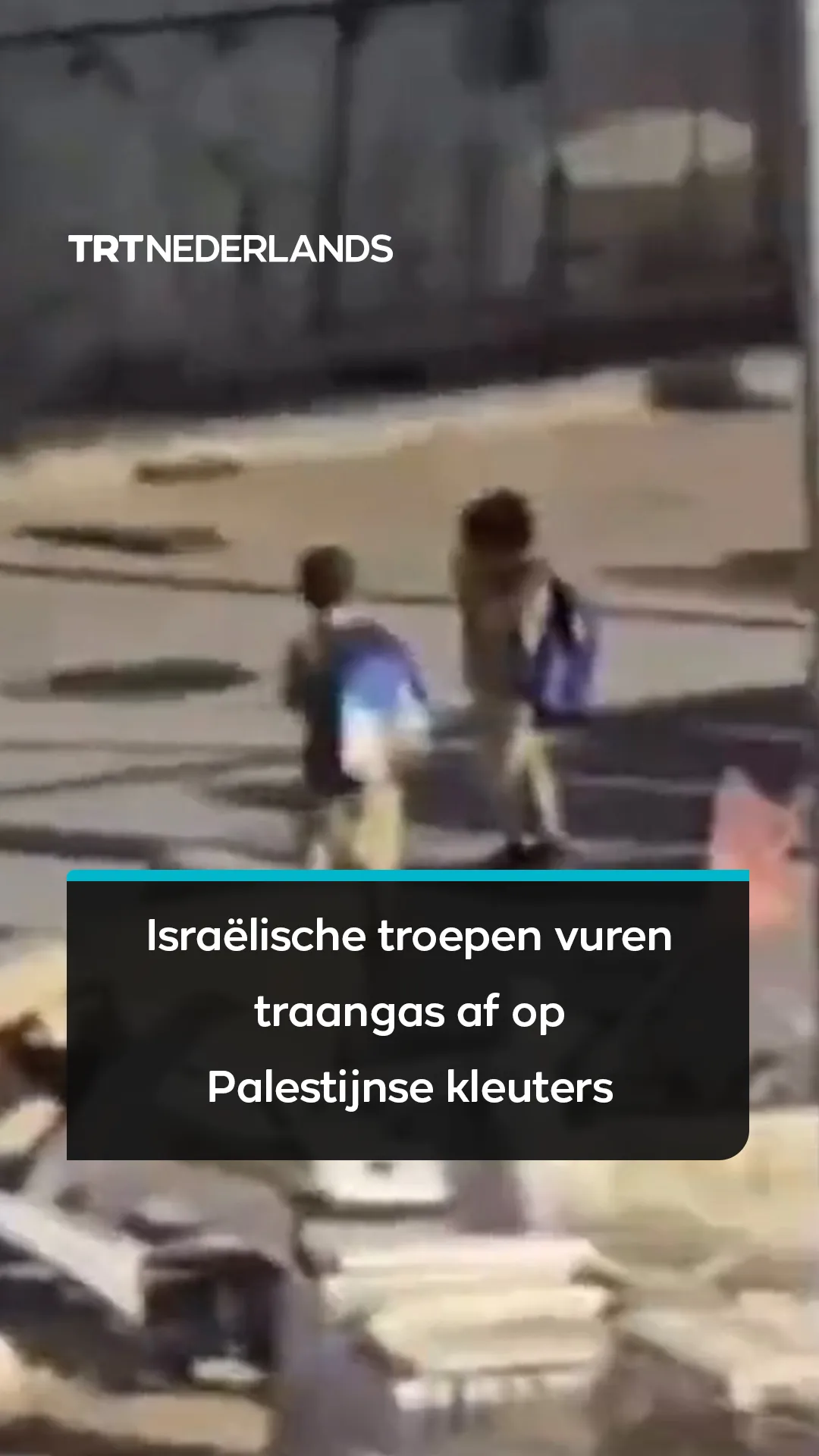 Israëlische troepen vuren traangas af op Palestijnse kleuters