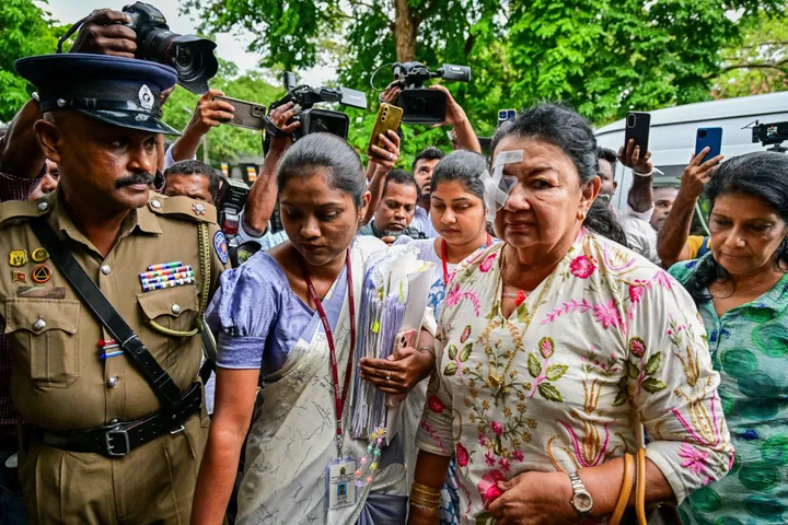 Sri Lanka arrests ex-first lady in graft probe