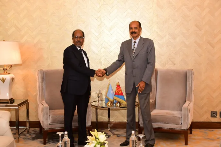 Xasan Sheekh iyo Isaias Afwerki oo isla gartay muhiimadda dhowrista madax-bannaanida Soomaaliya