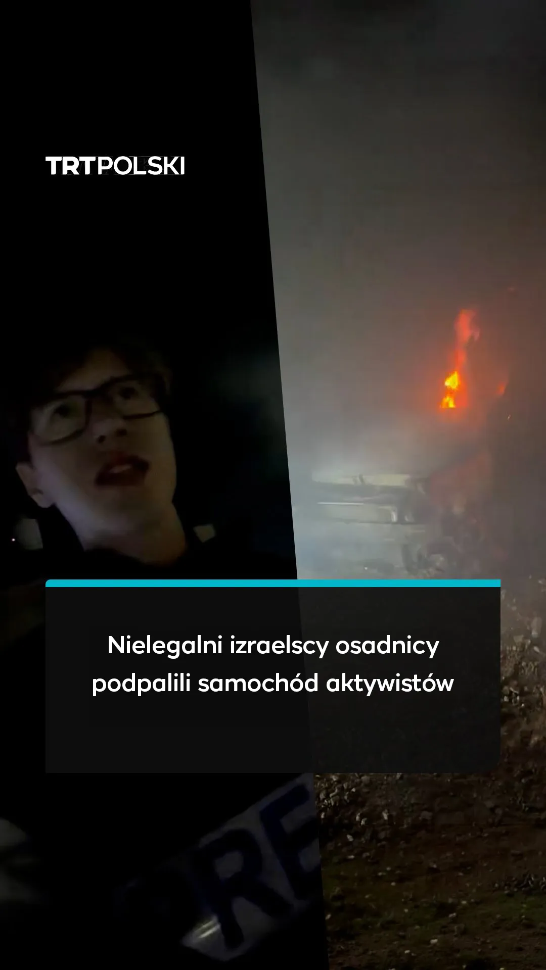 Nielegalni izraelscy osadnicy zaatakowali al-Mughayyir i podpalili samochód aktywistów
