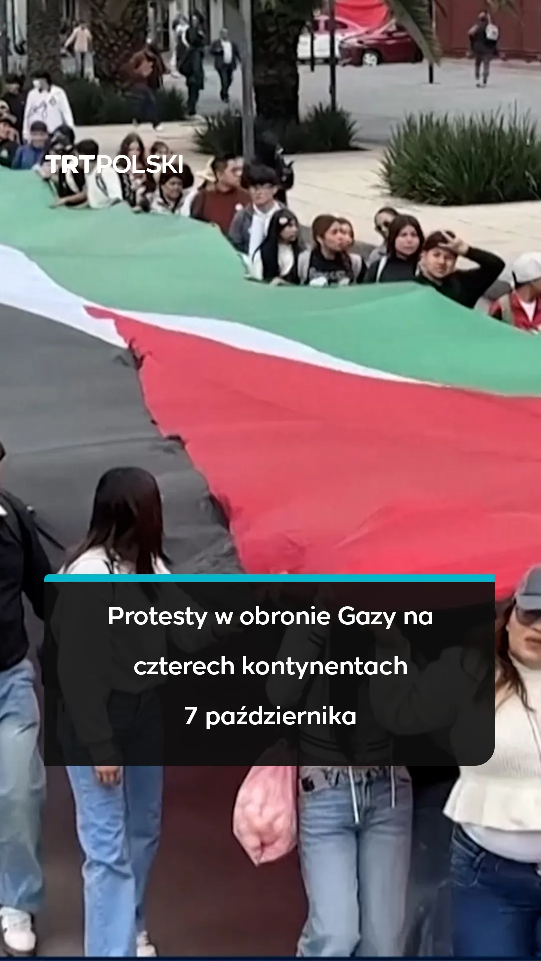 Protesty w obronie Gazy na czterech kontynentach 7 października