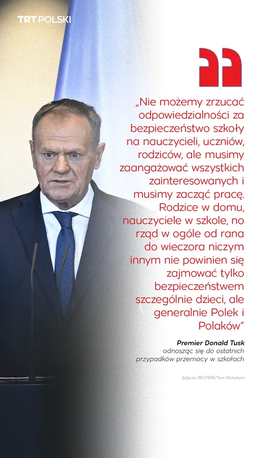 Donald Tusk zwołał pilne spotkanie w związku z aktami przemocy w szkołach