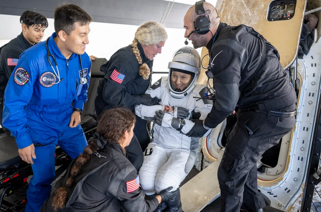 NASA's Crew-12 splashes down in the Pacific Ocean after eight-month mission