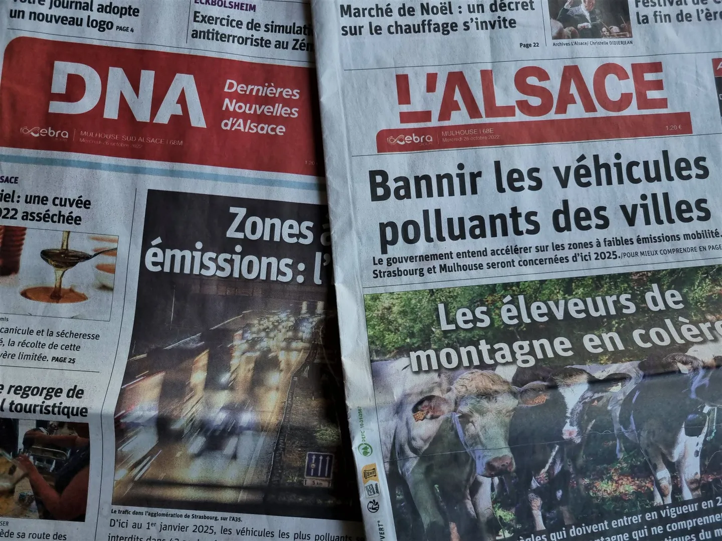 Neuf quotidiens régionaux en grève en France