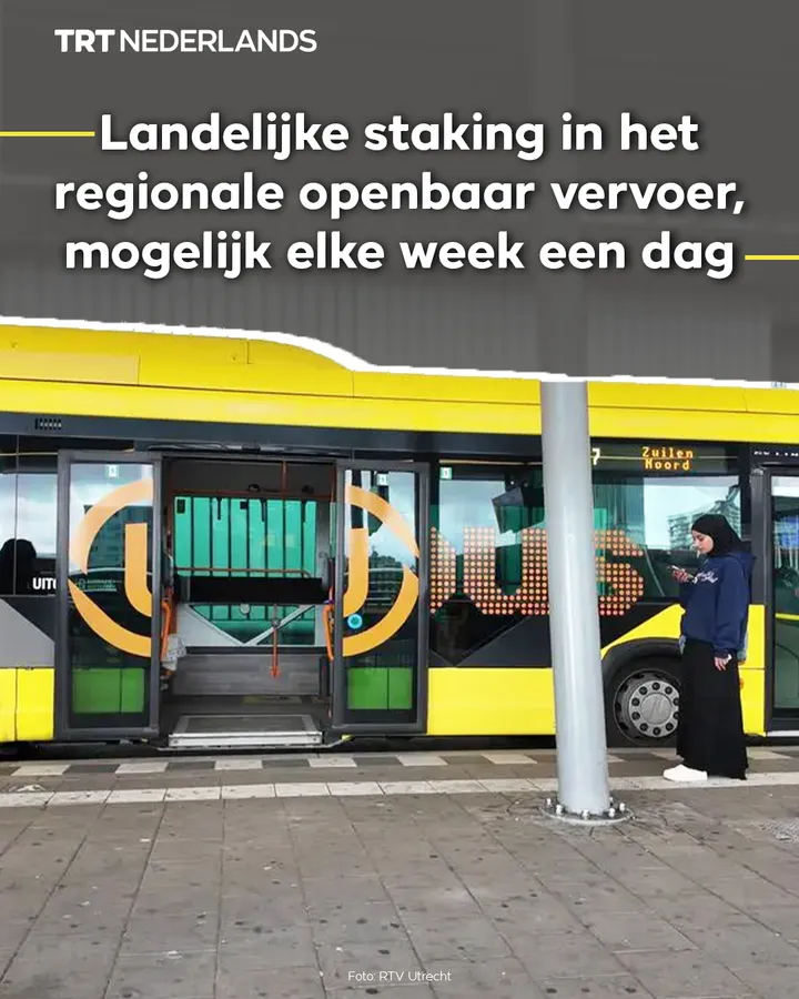 Landelijke staking in het regionale openbaar vervoer, mogelijk elke week een dag