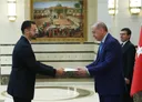 Erdoğan pranon letrat kredenciale të ambasadorëve të pesë vendeve