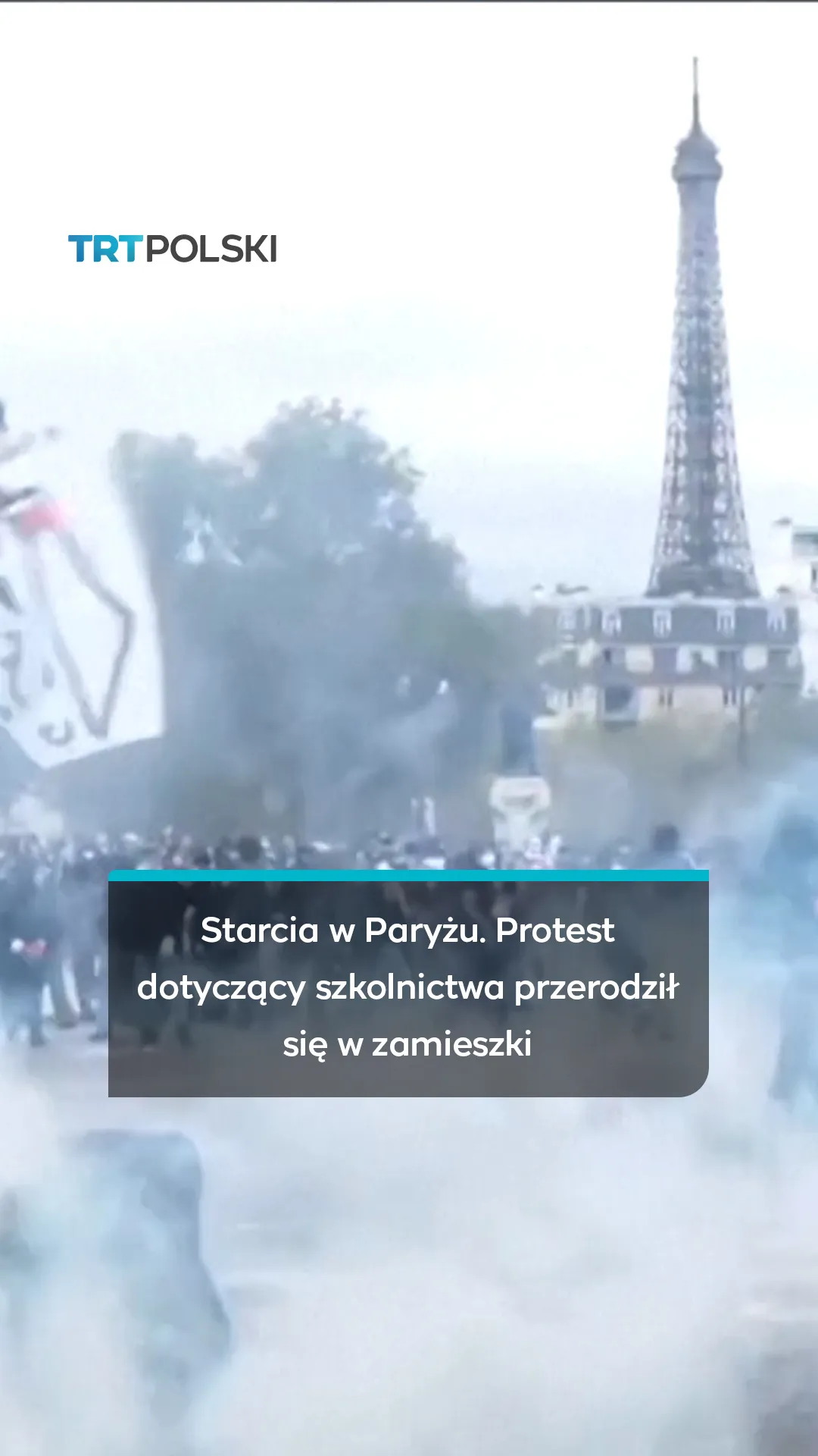 Starcia w Paryżu. Protest dotyczący szkolnictwa przerodził się w zamieszki
