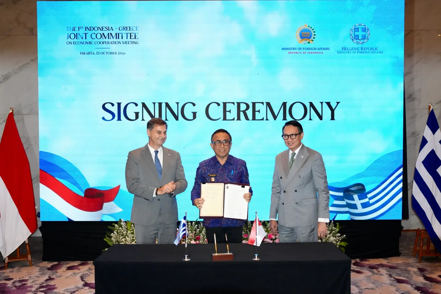 Indonesia dan Yunani gelar pertemuan JCEC perdana, perluas perdagangan dan investasi bilateral