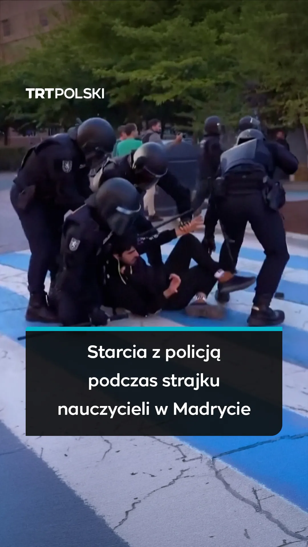 Starcia z policją podczas strajku nauczycieli w Madrycie