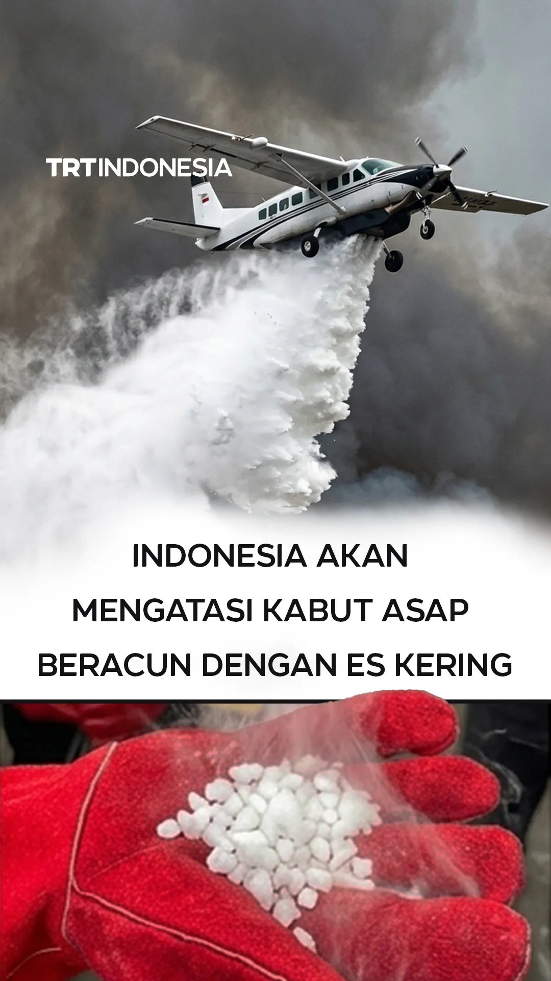 Indonesia akan mengatasi kabut asap beracun dengan es kering