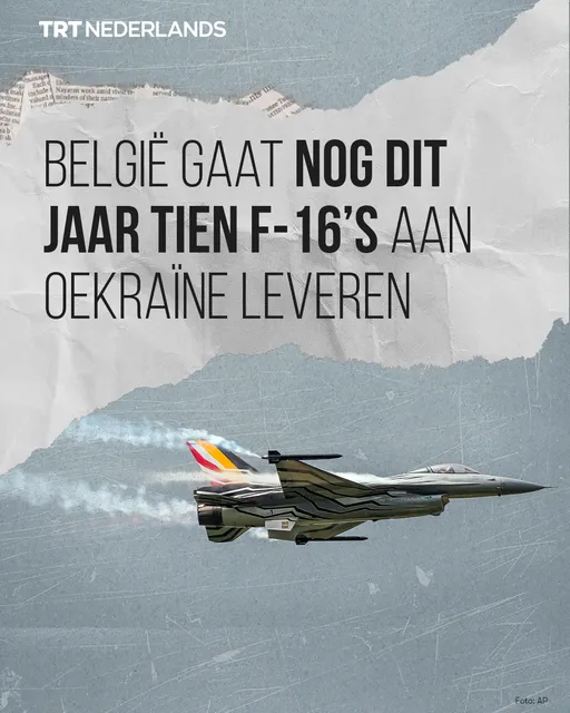België gaat dit jaar tien F-16-gevechtsvliegtuigen aan Oekraïne leveren, aldus premier De Wever
