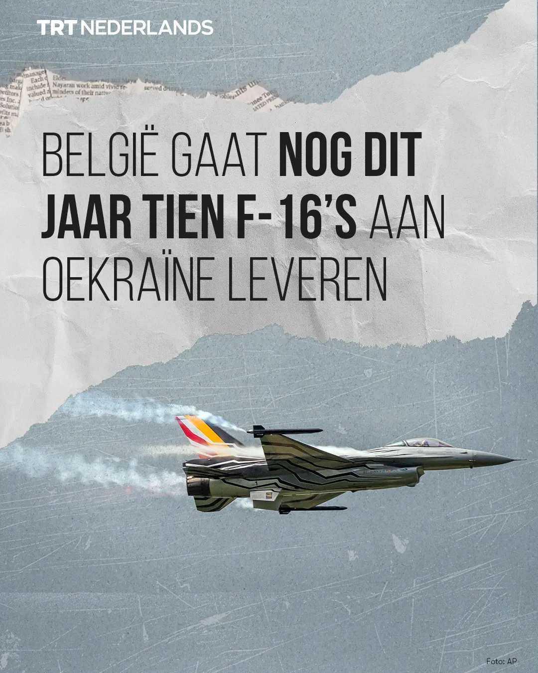 België gaat dit jaar tien F-16-gevechtsvliegtuigen aan Oekraïne leveren, aldus premier De Wever