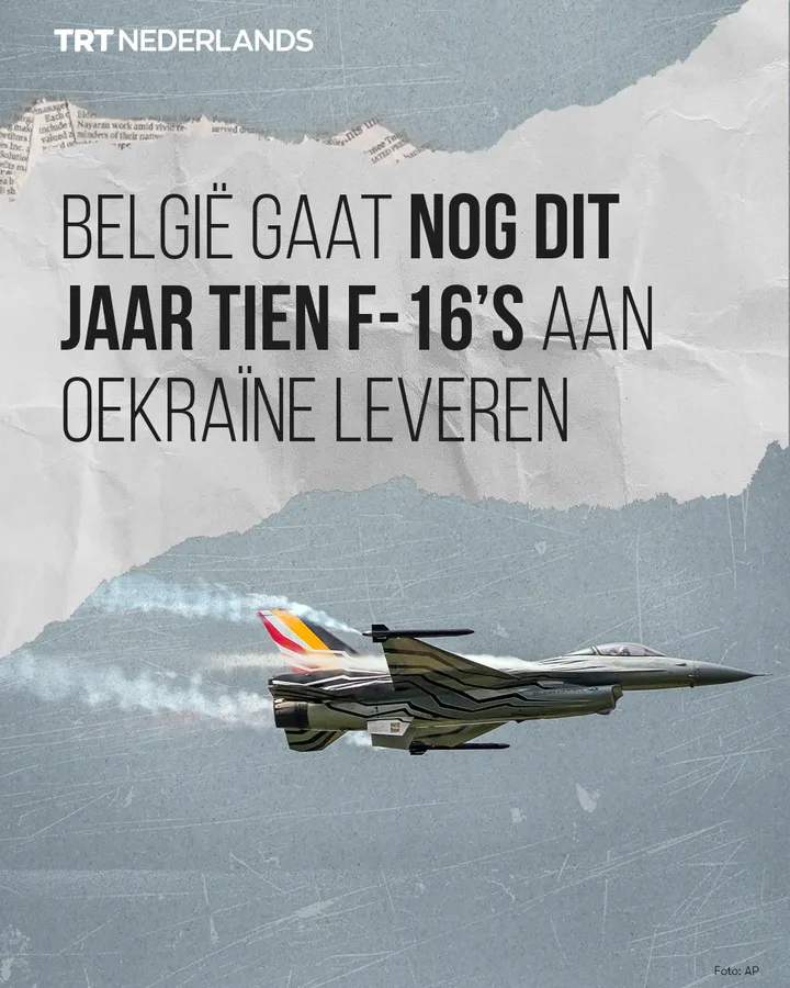 België gaat dit jaar tien F-16-gevechtsvliegtuigen aan Oekraïne leveren, aldus premier De Wever