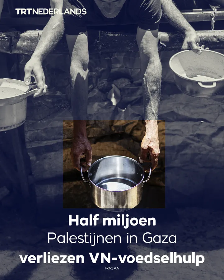 Een half miljoen Palestijnen in Gaza verliezen voedselhulp van de VN
