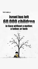 Israel has left 60,000 children in Gaza without a mother, a father, or both