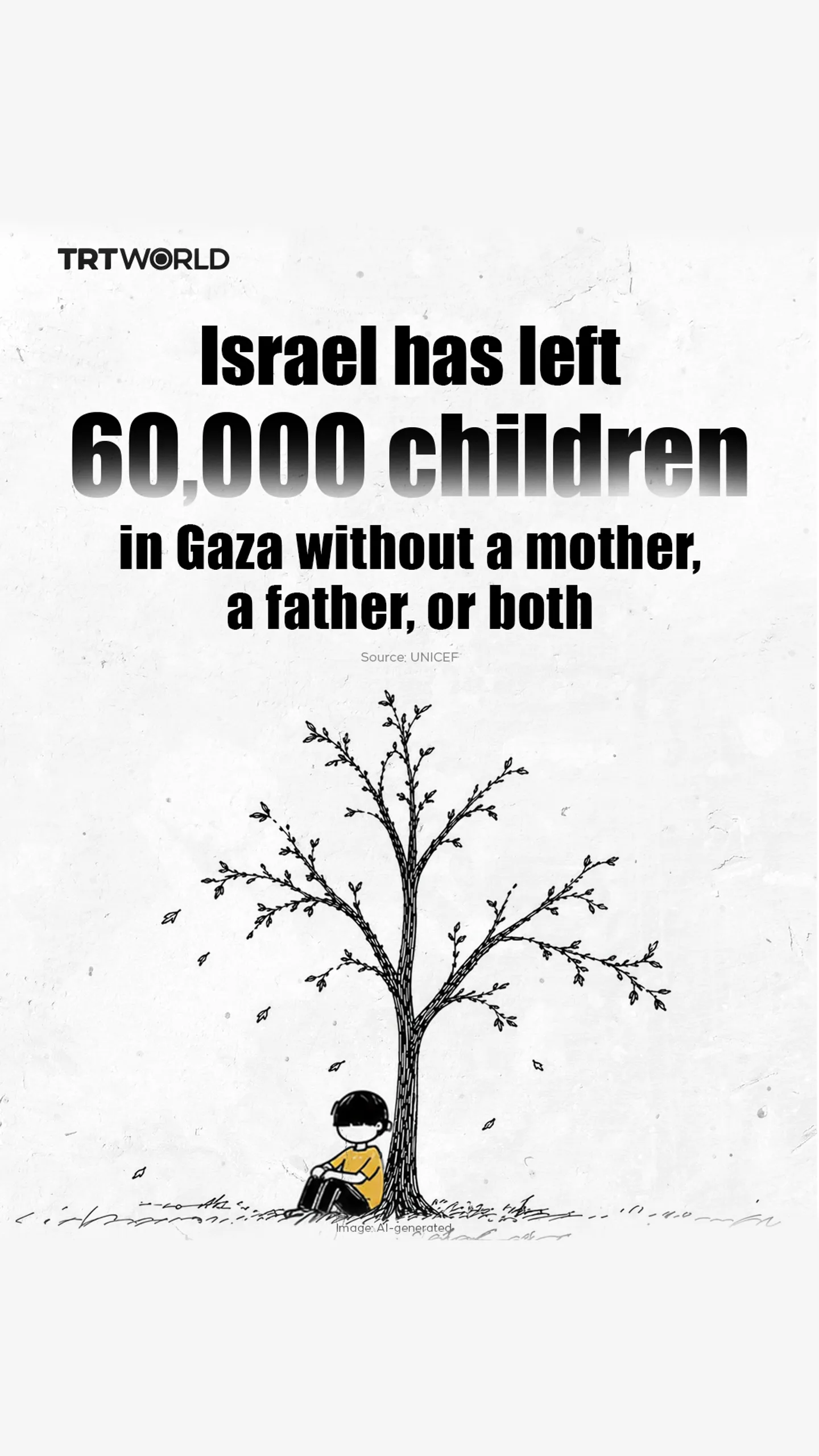 Israel has left 60,000 children in Gaza without a mother, a father, or both