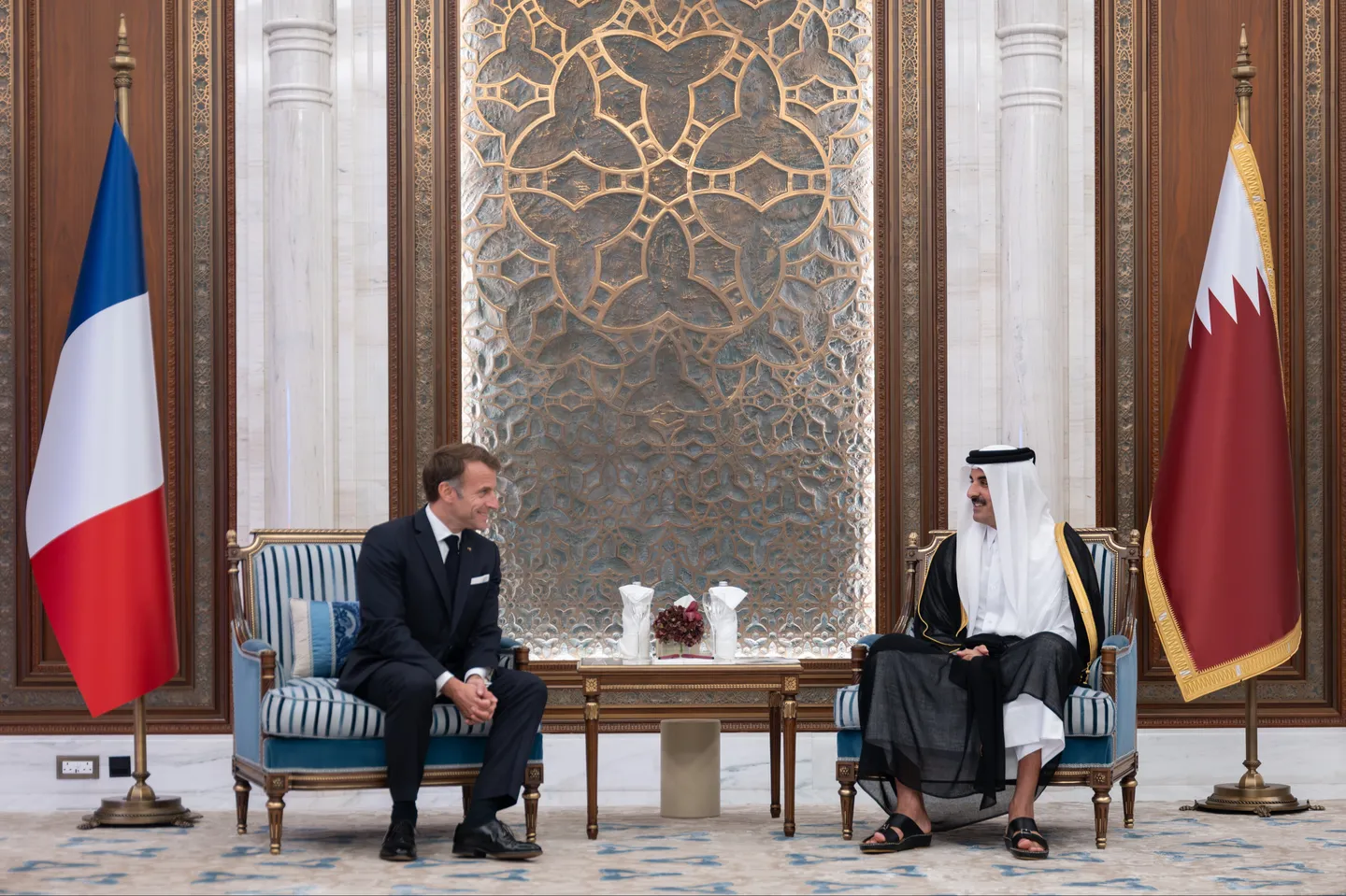 Qatar's Emir and Macron hold Doha talks on defence and Strait of Hormuz crisis