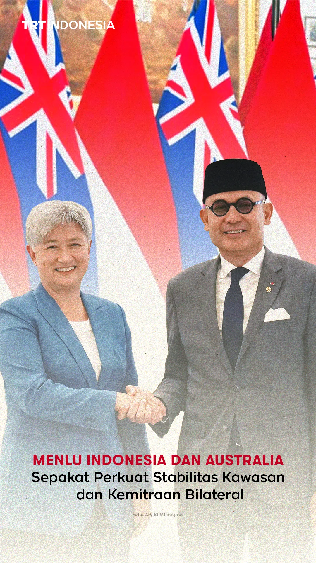Menlu Indonesia dan Australia sepakat perkuat stabilitas kawasan dan kemitraan bilateral