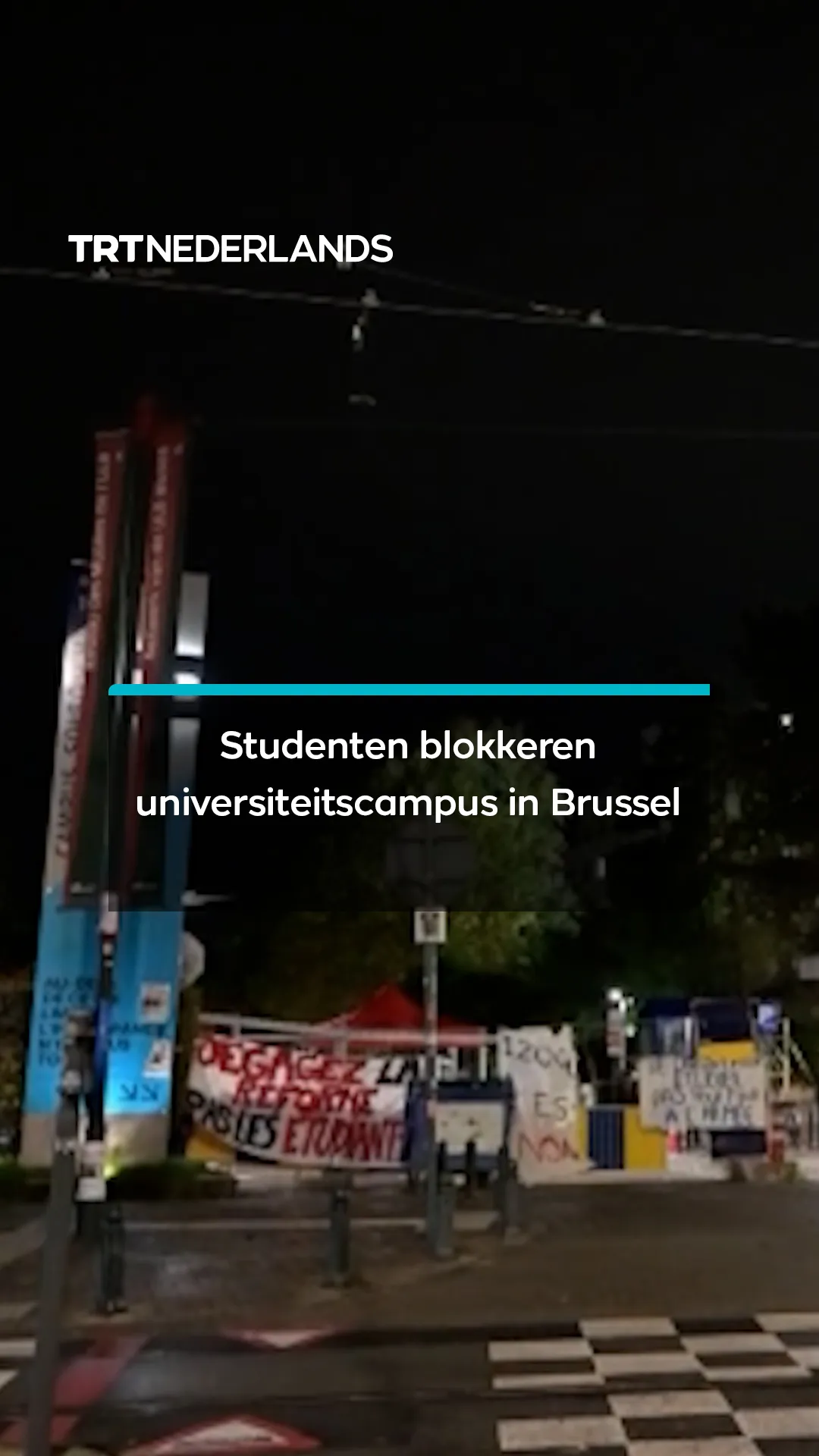 Studenten blokkeren universiteitscampus in Brussel bij escalatie van protesten