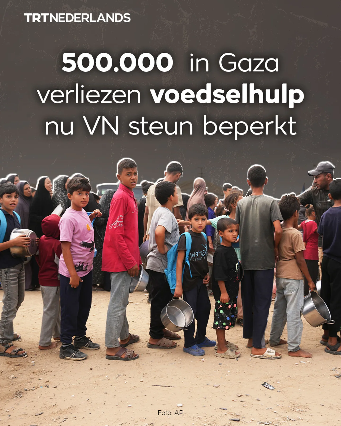 500.000 in Gaza verliezen voedselhulp nu VN steun beperkt